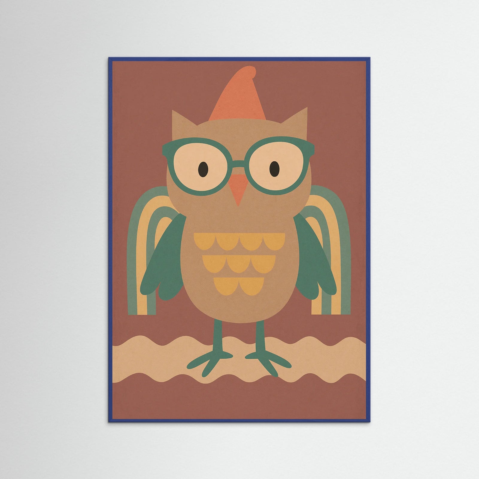 Blue Wood Whimsical Disguise