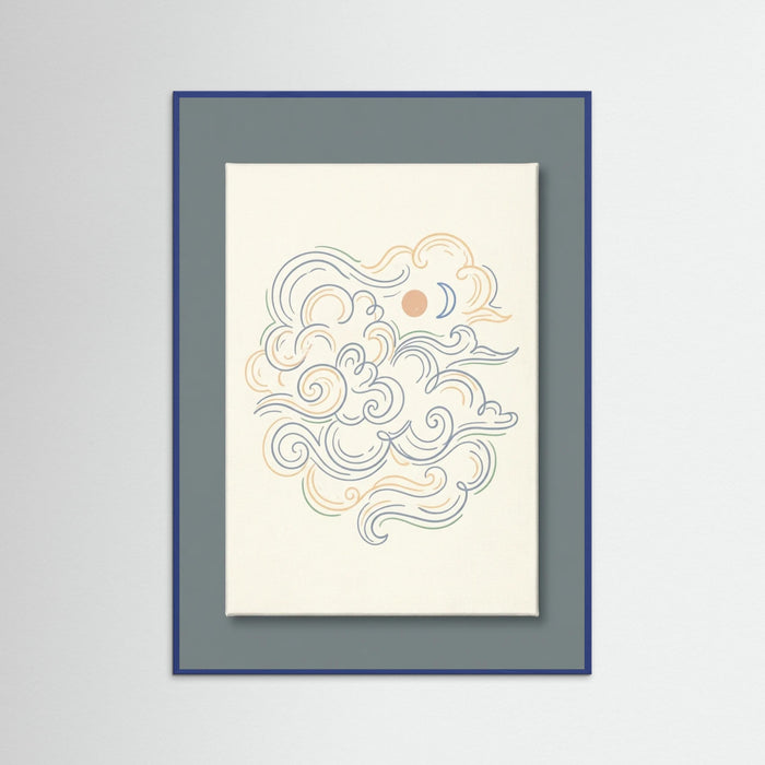 Blue Wood Whimsical Echoes