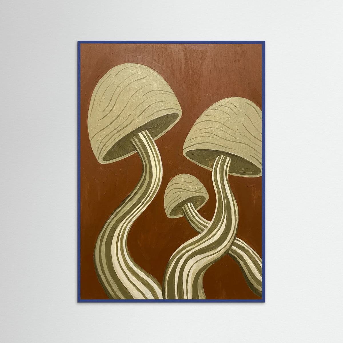 Blue Wood Whimsical Growth