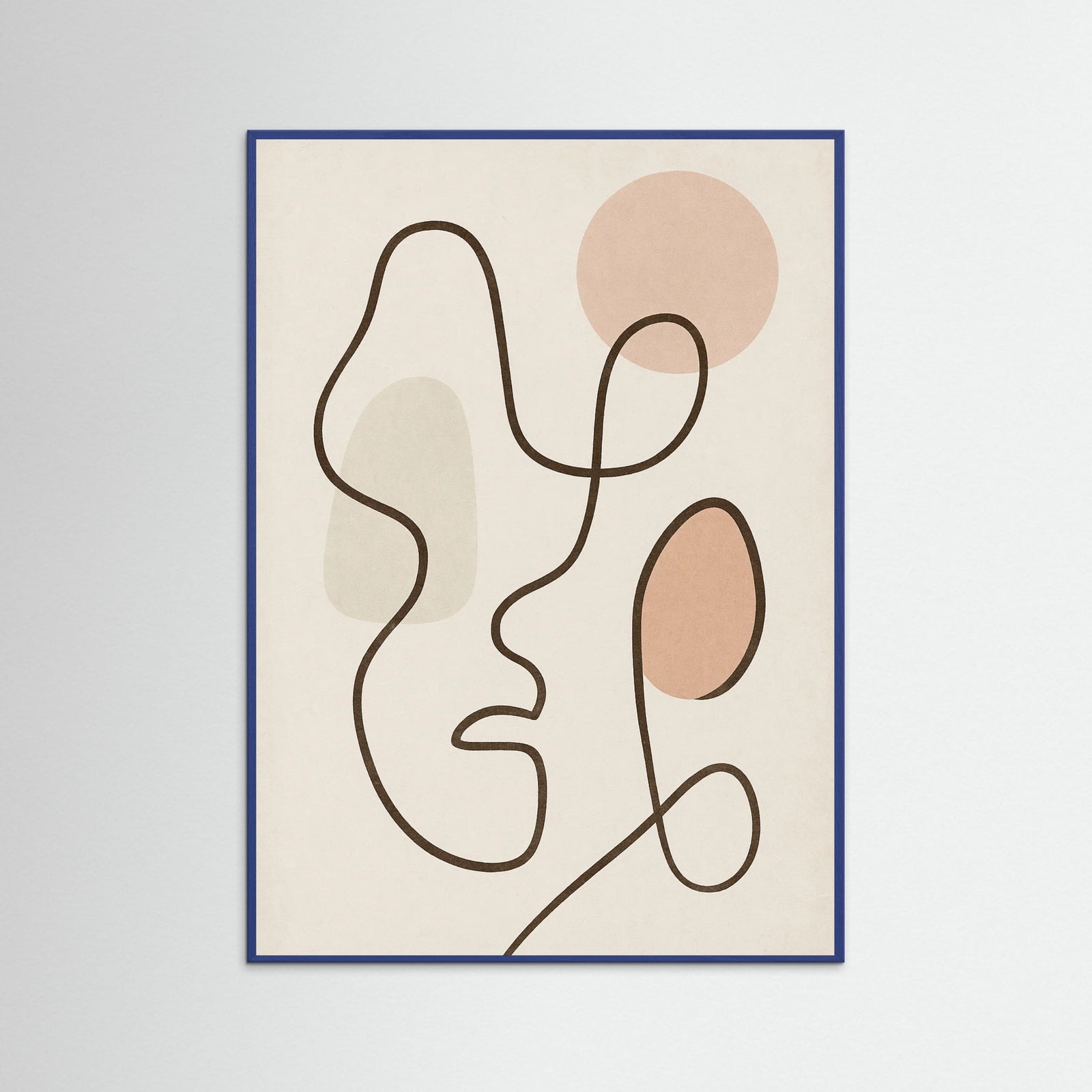 Blue Wood Whimsical Linescape