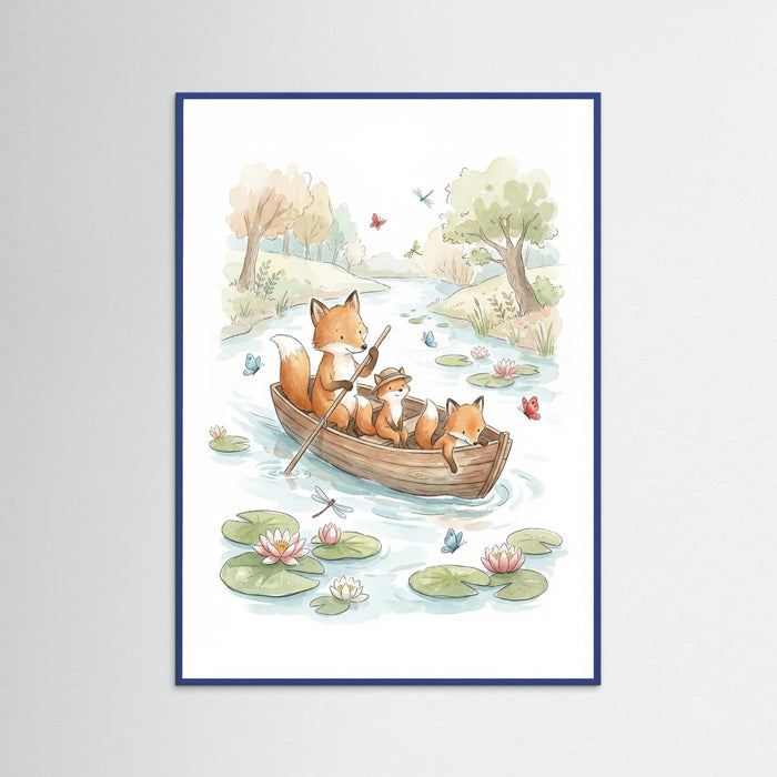 Blue Wood Whimsical Ride