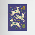 Blue Wood Whimsical Spirit Horses