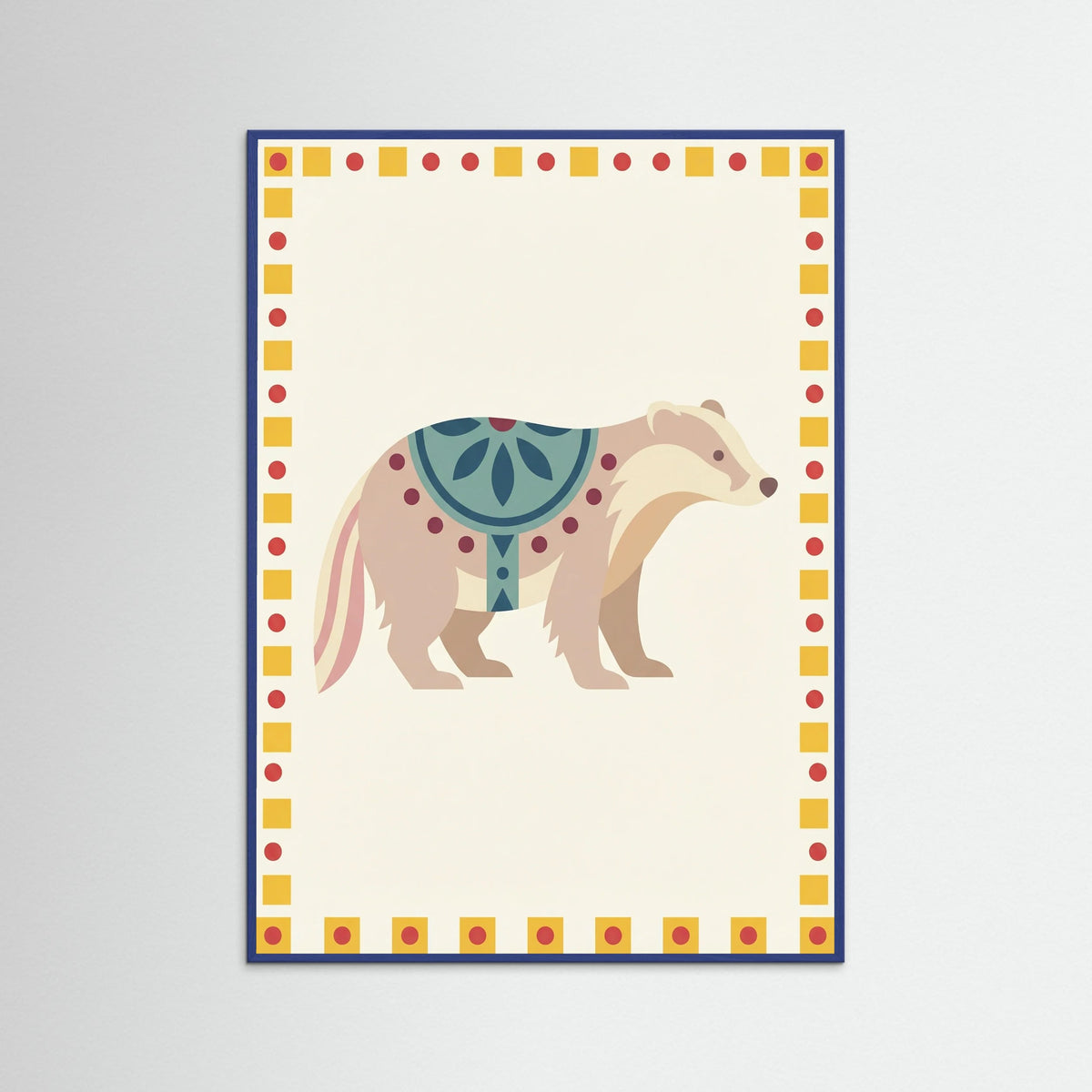 Blue Wood Whimsical Steed