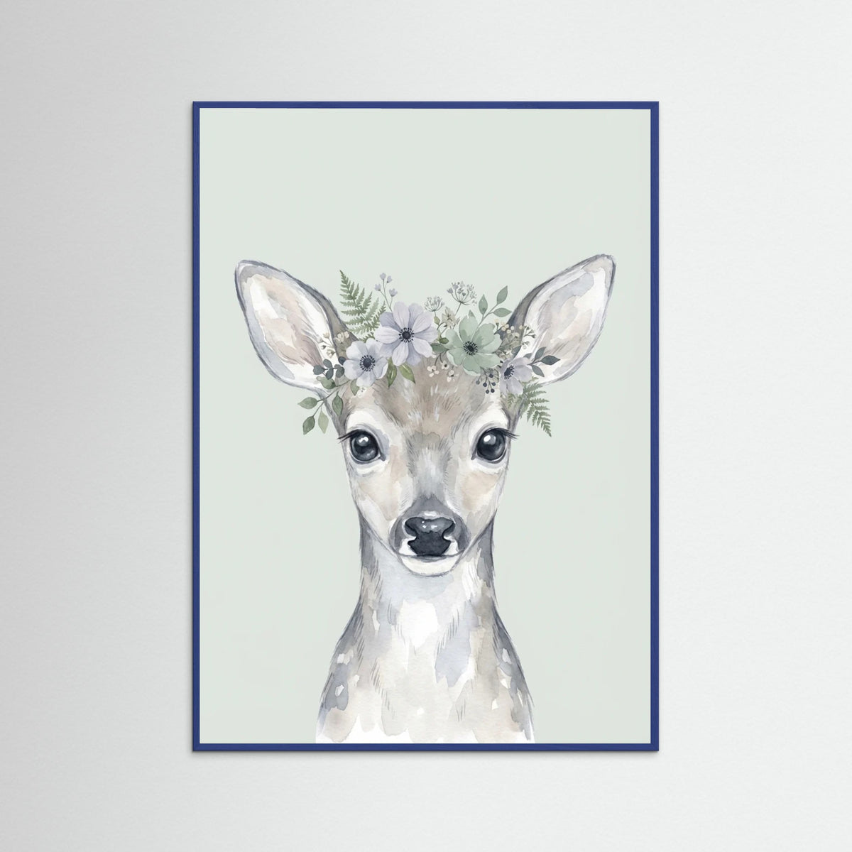 Blue Wood Whimsical Woodland Raccoon