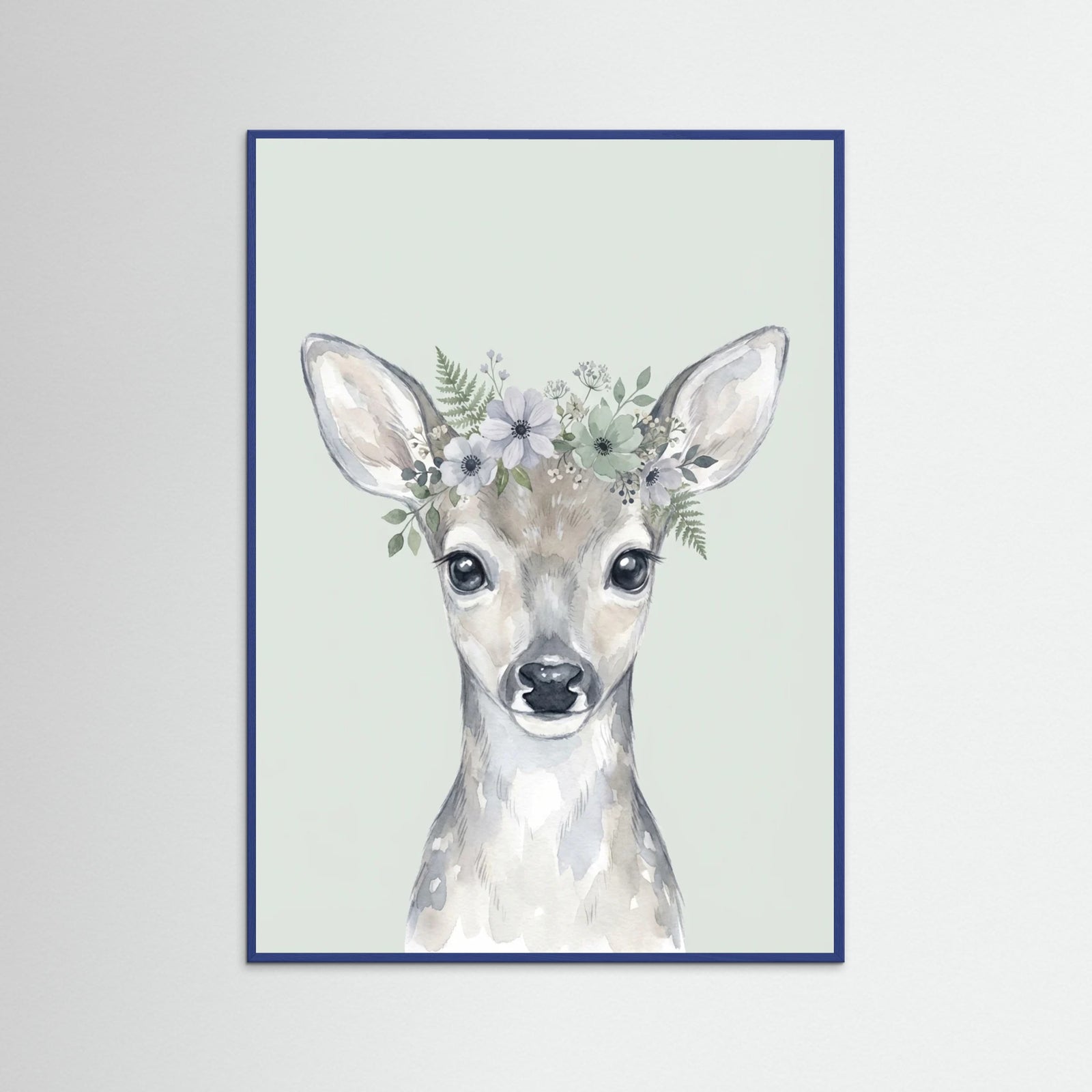 Blue Wood Whimsical Woodland Raccoon