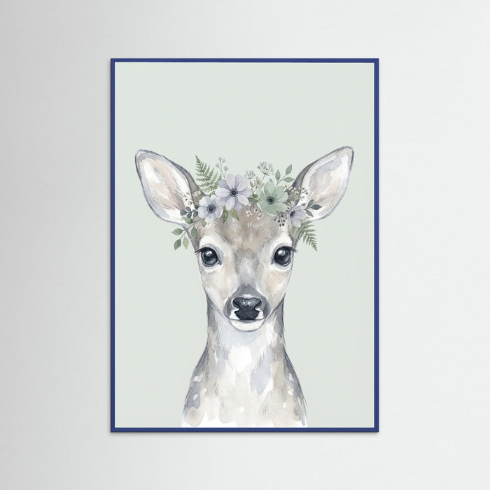 Blue Wood Whimsical Woodland Raccoon
