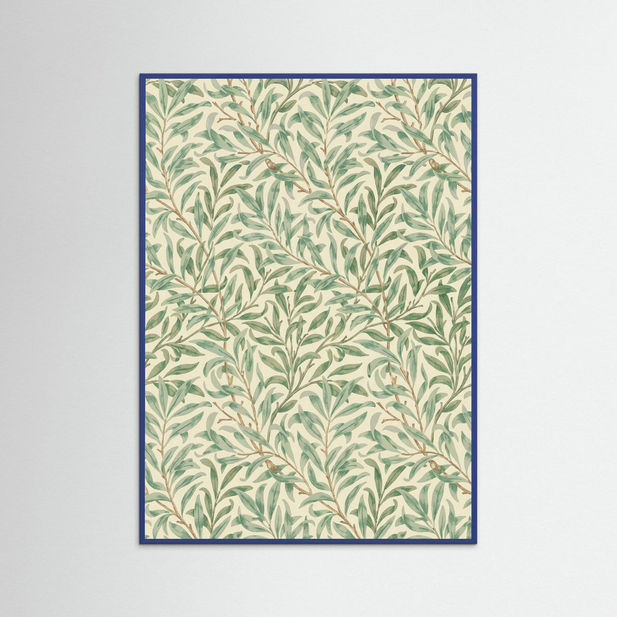 Blue Wood Willow Boughs Motif