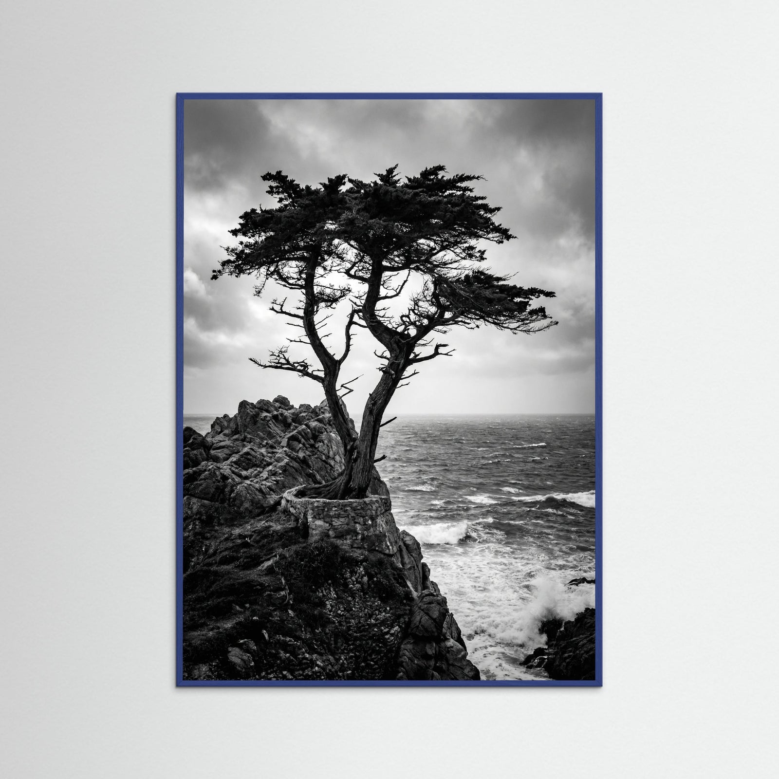 Blue Wood Windblown Grace