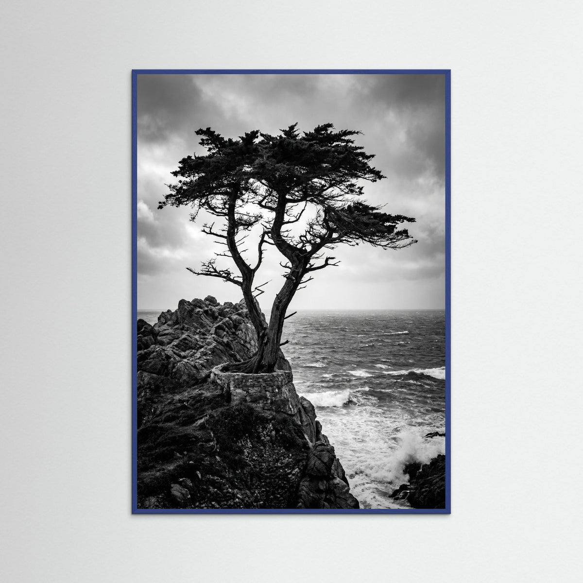 Blue Wood Windblown Grace