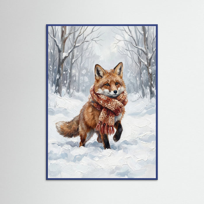 Blue Wood Winter Friends
