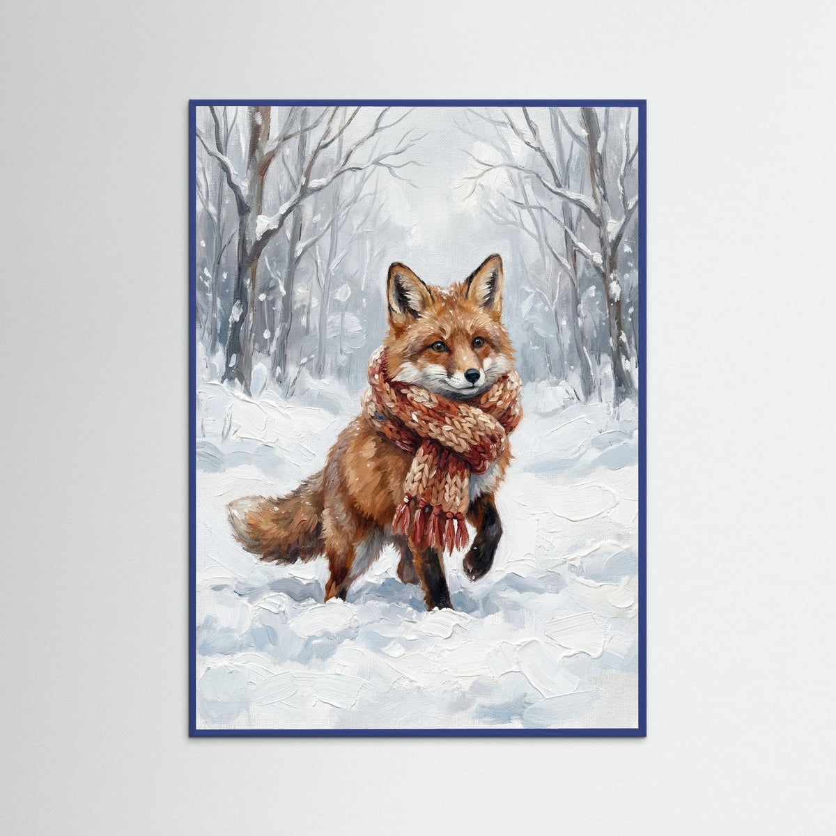 Blue Wood Winter Friends