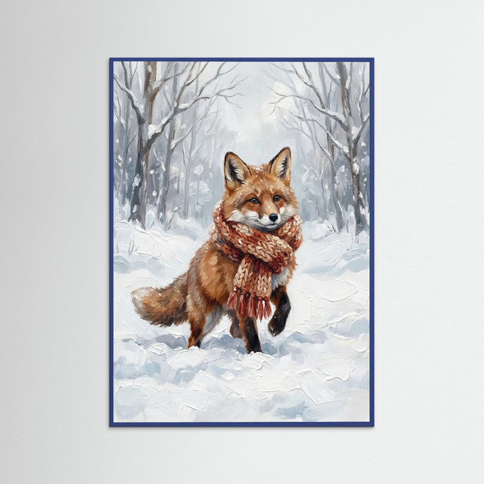 Blue Wood Winter Friends