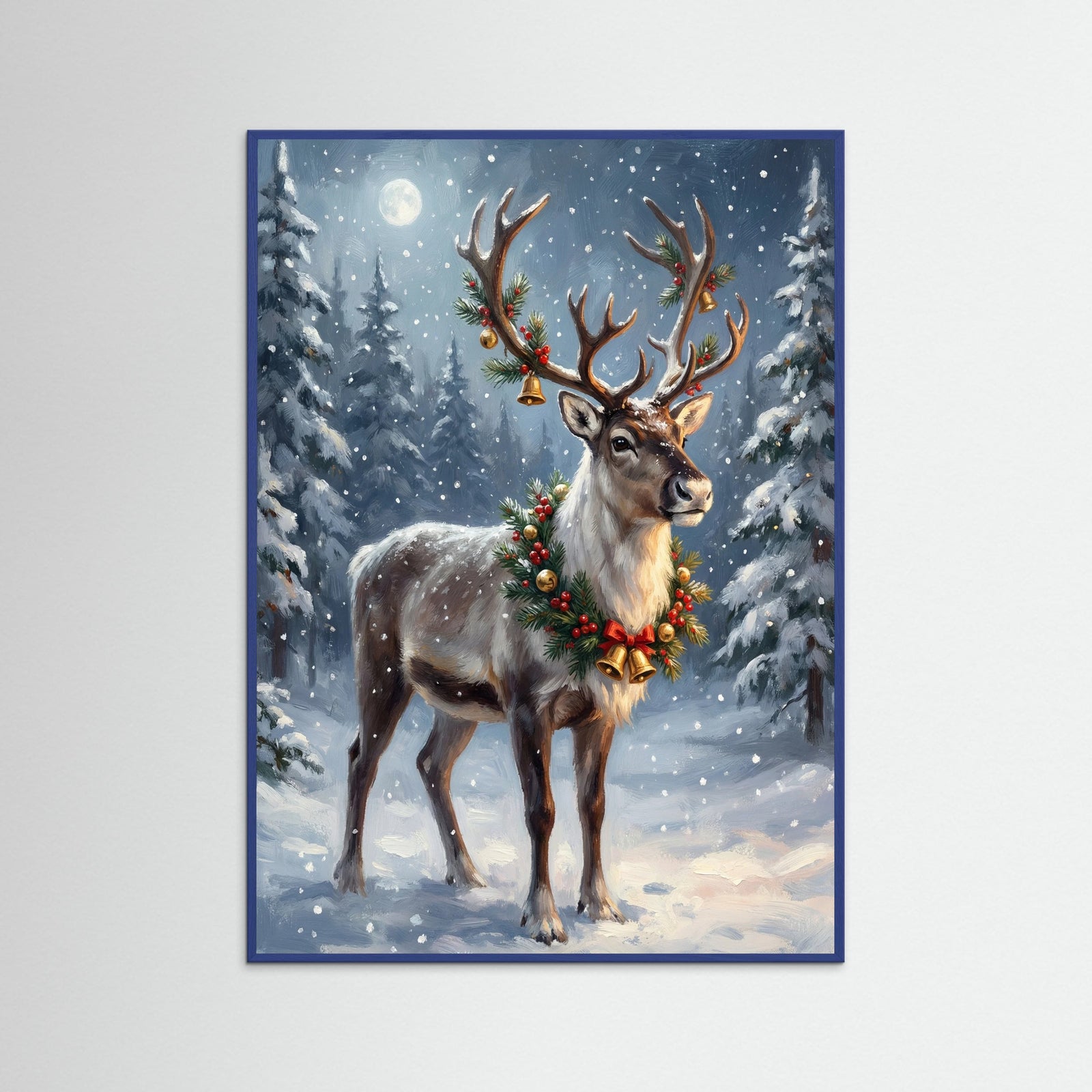 Blue Wood Winter Nutcracker