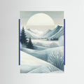 Blue Wood Winter Silence