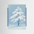 Blue Wood Winter Silence