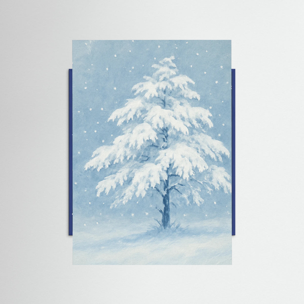 Blue Wood Winter Silence