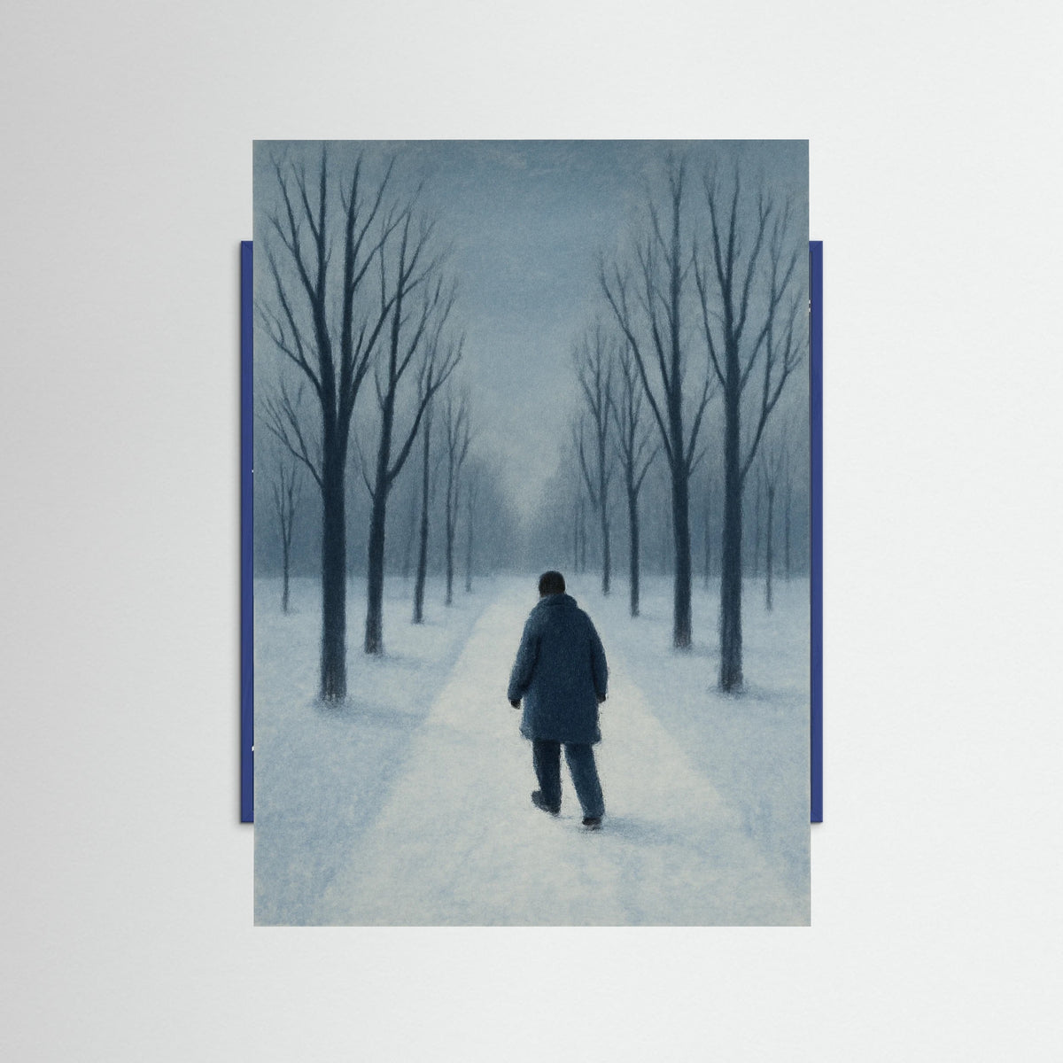 Blue Wood Winter Solitude