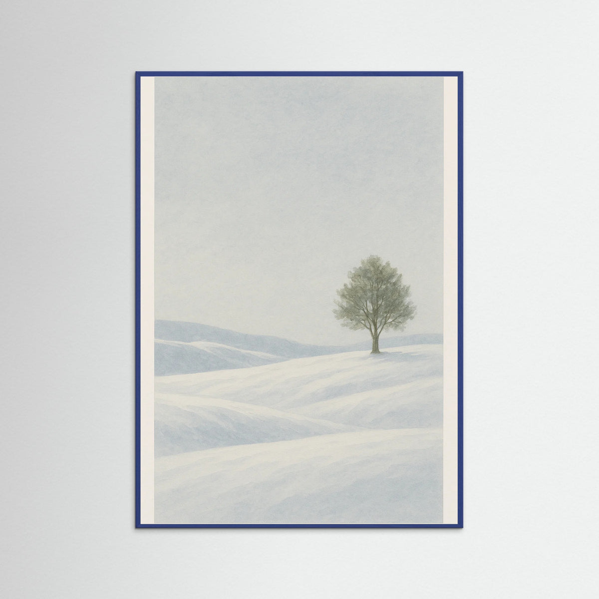 Blue Wood Winter Stillness