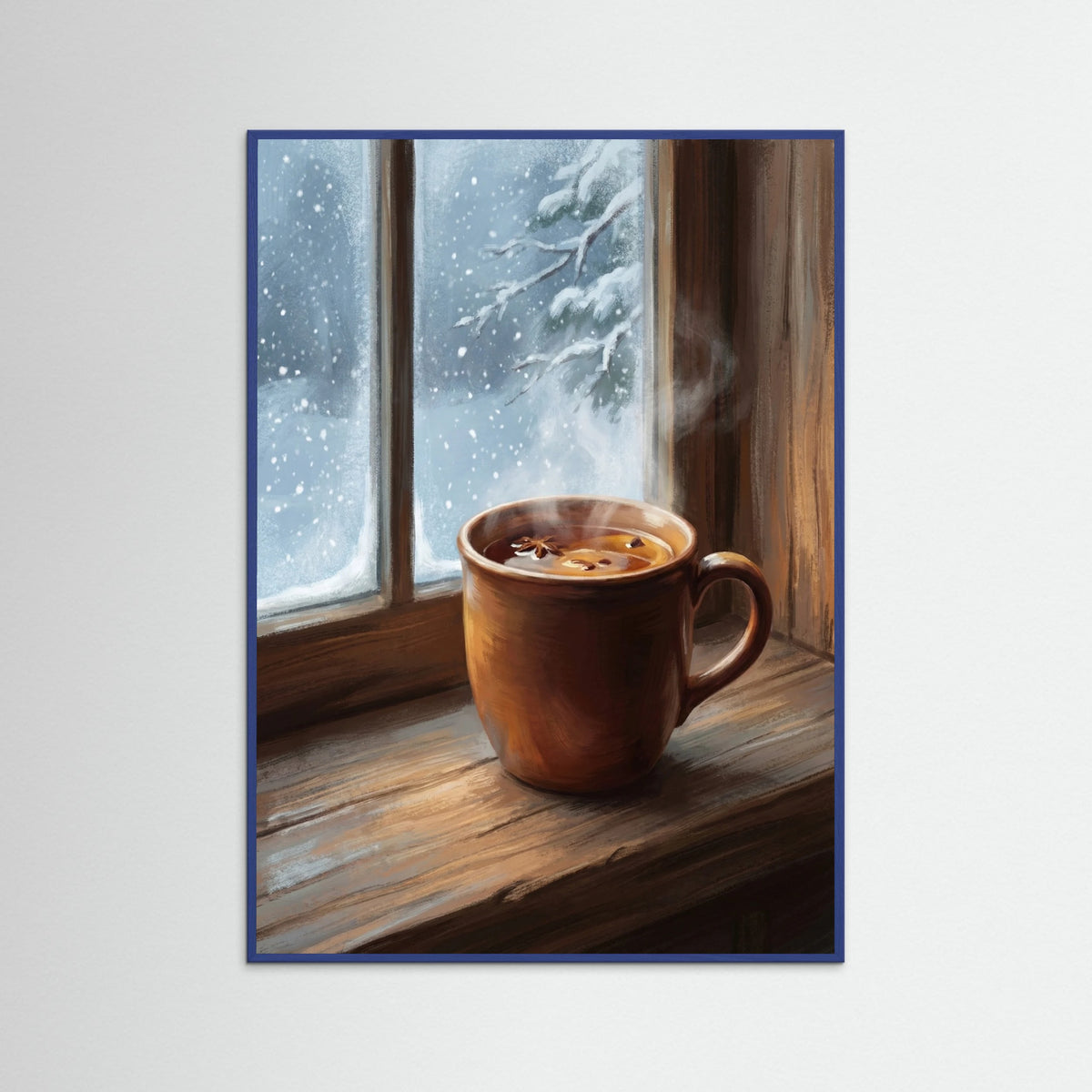 Blue Wood Winter Warmth