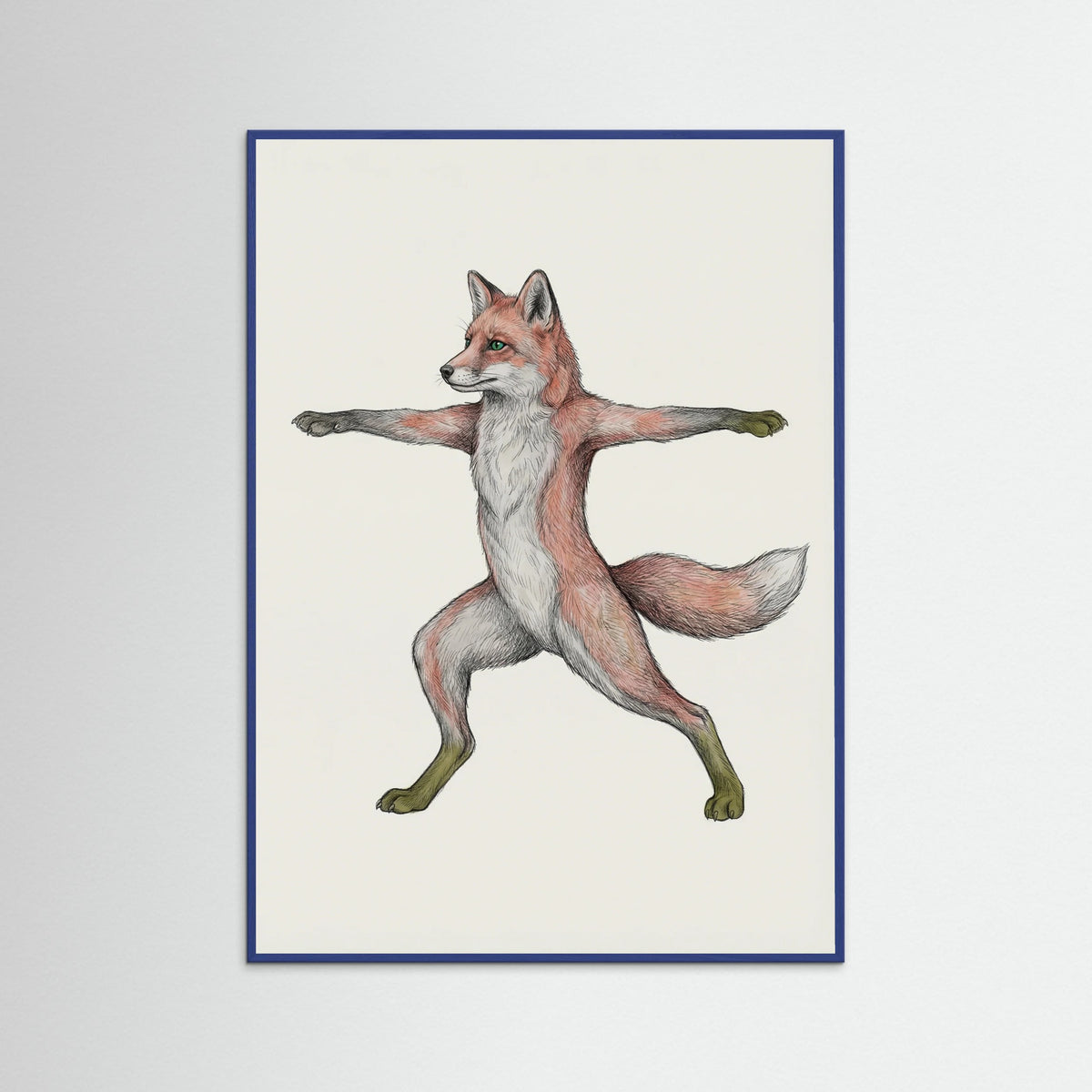 Blue Wood Wise Owl Yoga