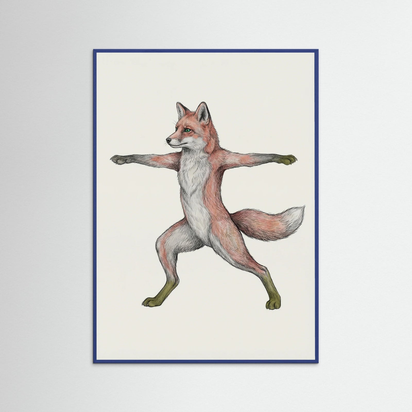 Blue Wood Wise Owl Yoga