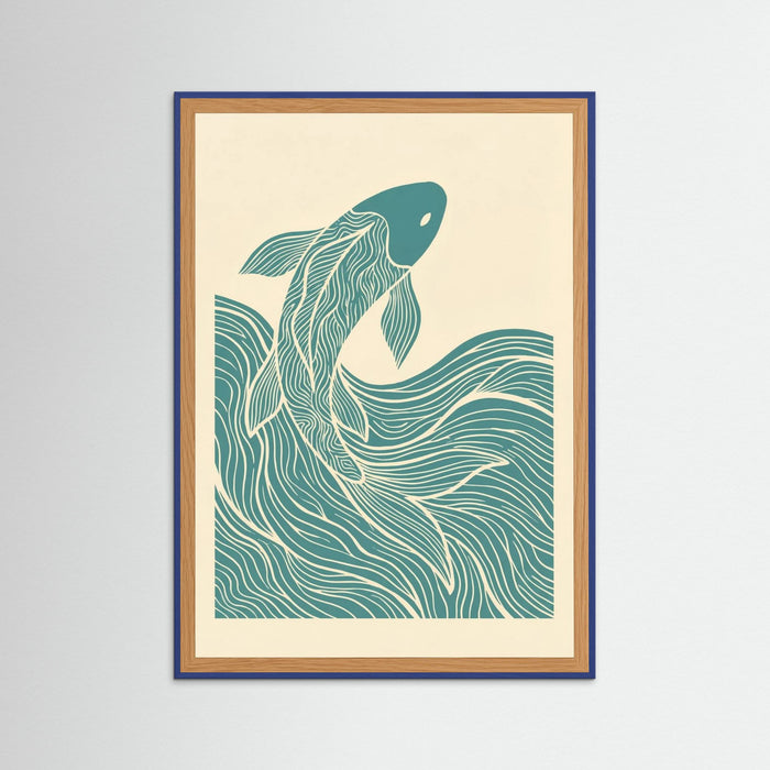 Blue Wood Woven Flight