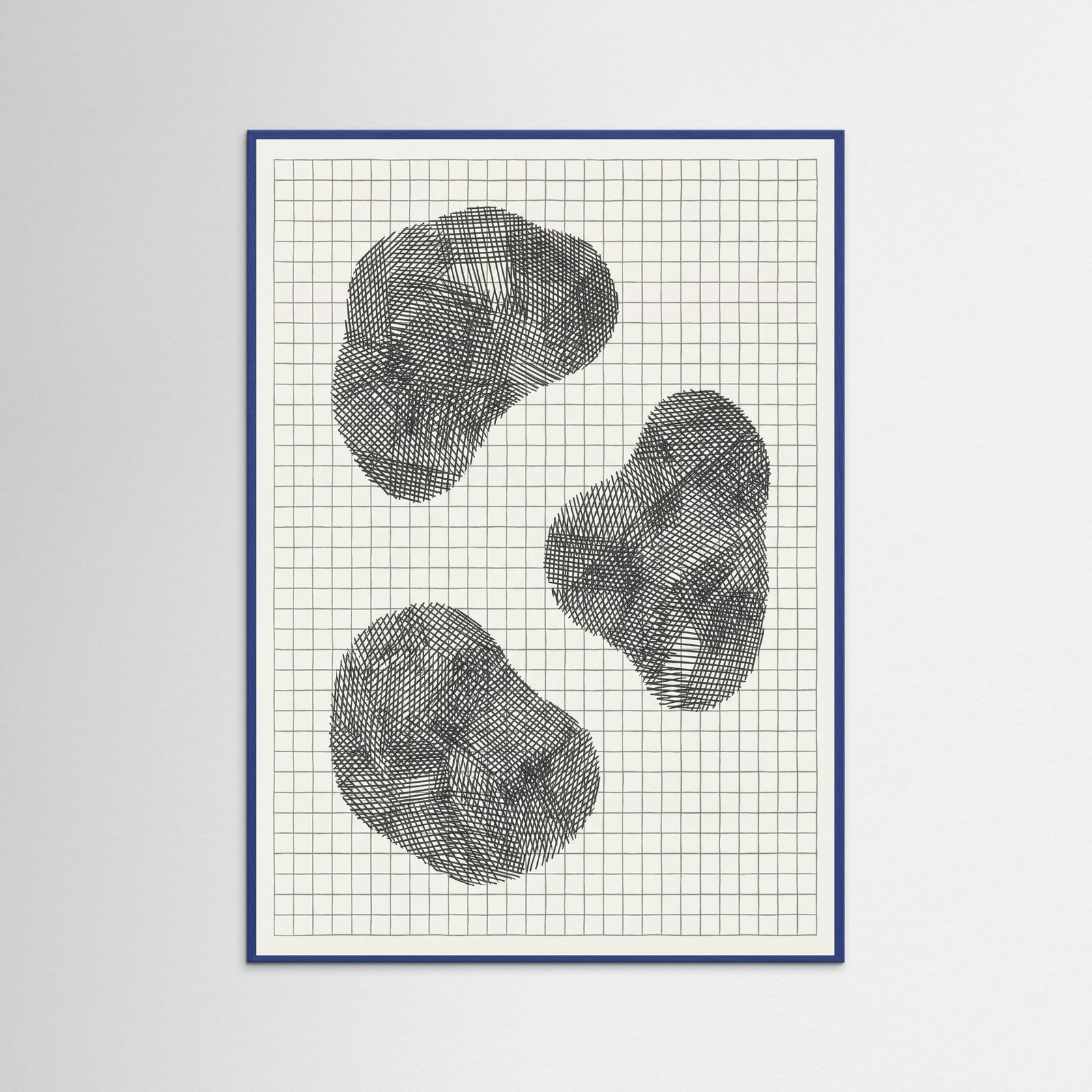 Blue Wood Woven Form