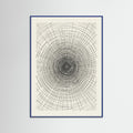 Blue Wood Woven Grid Study