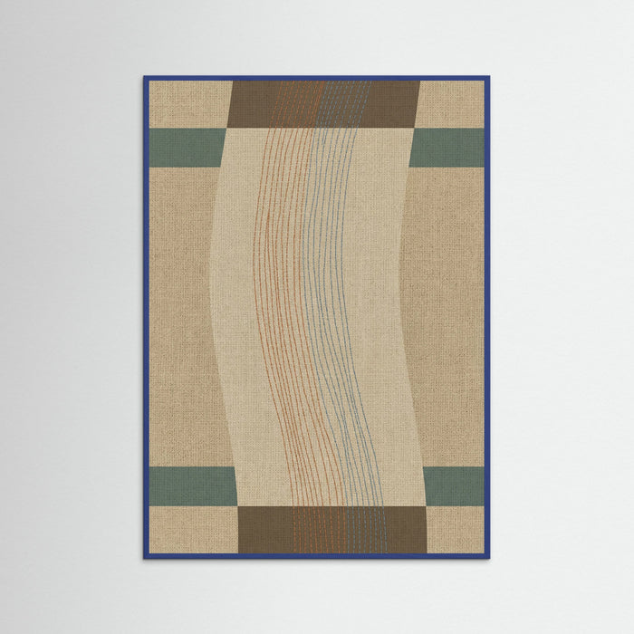 Blue Wood Woven Horizons