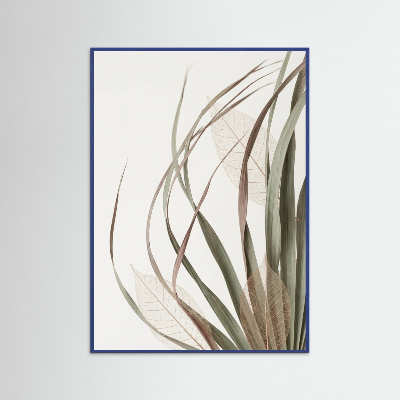 Blue Wood Woven Petals