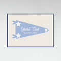 Yacht Club Blue Pennant Parchment Poster – plakat og kunsttryk