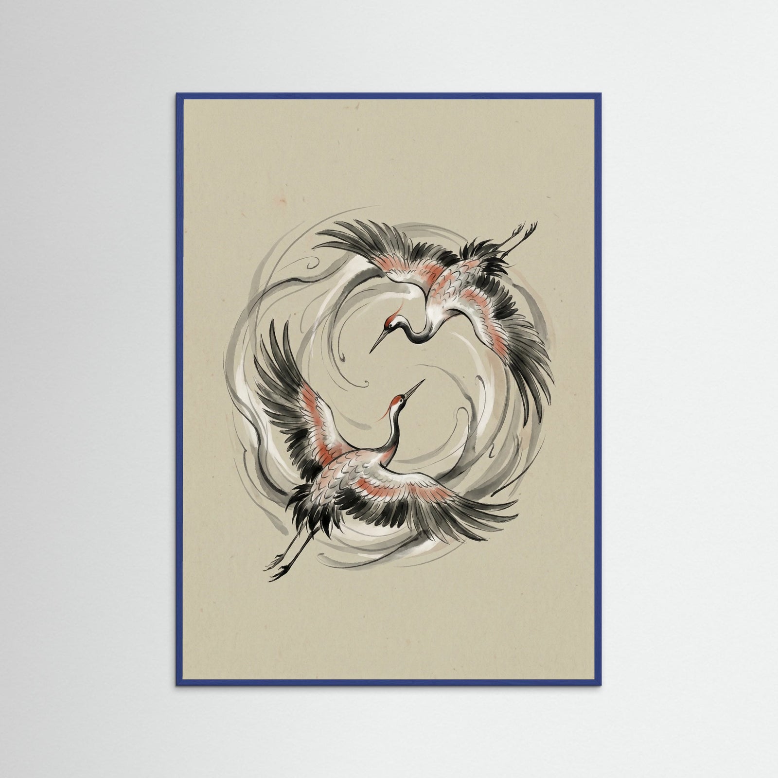Blue Wood Yin Yang Koi