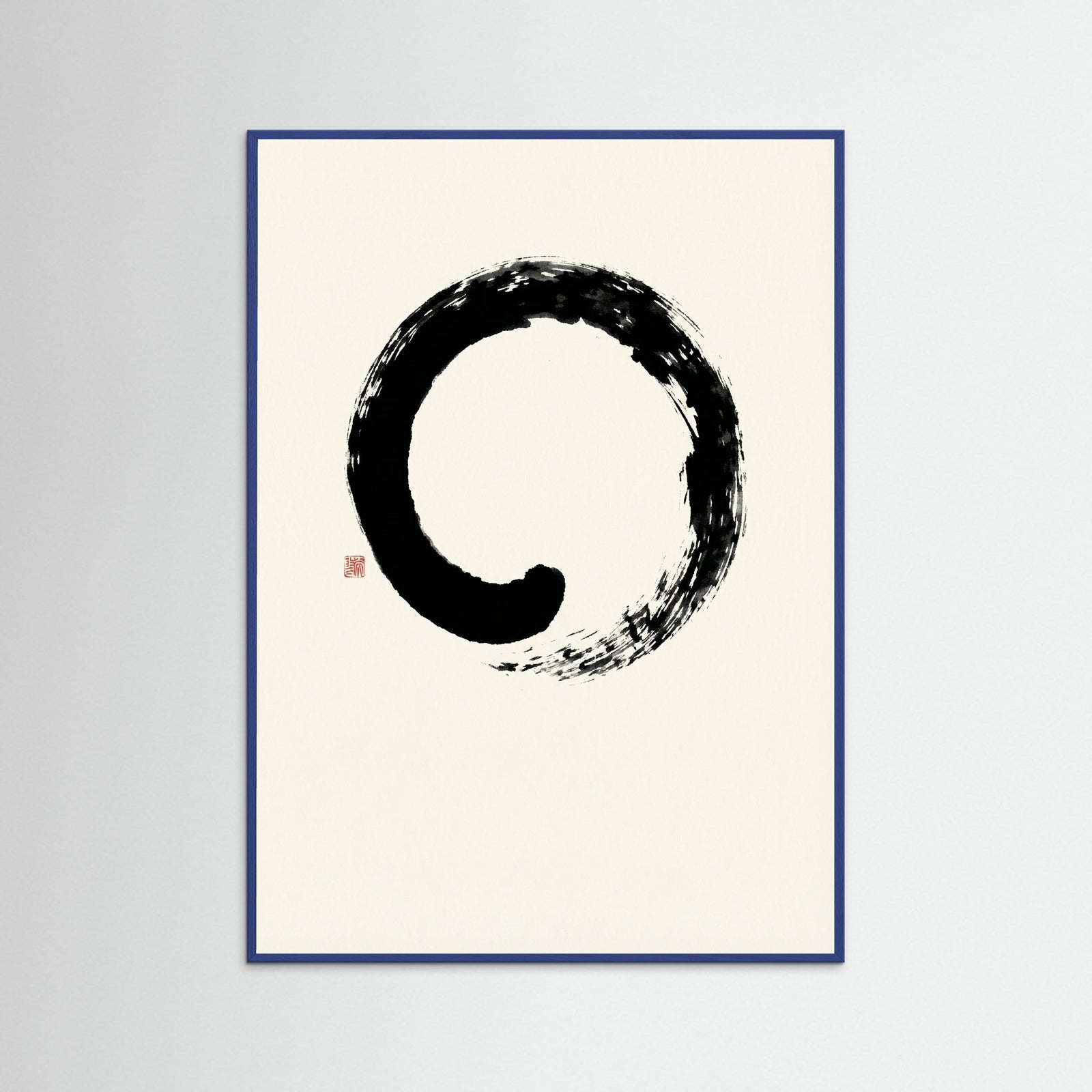 Blue Wood Zen Flow Circle