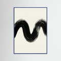 Blue Wood Zen Strokes