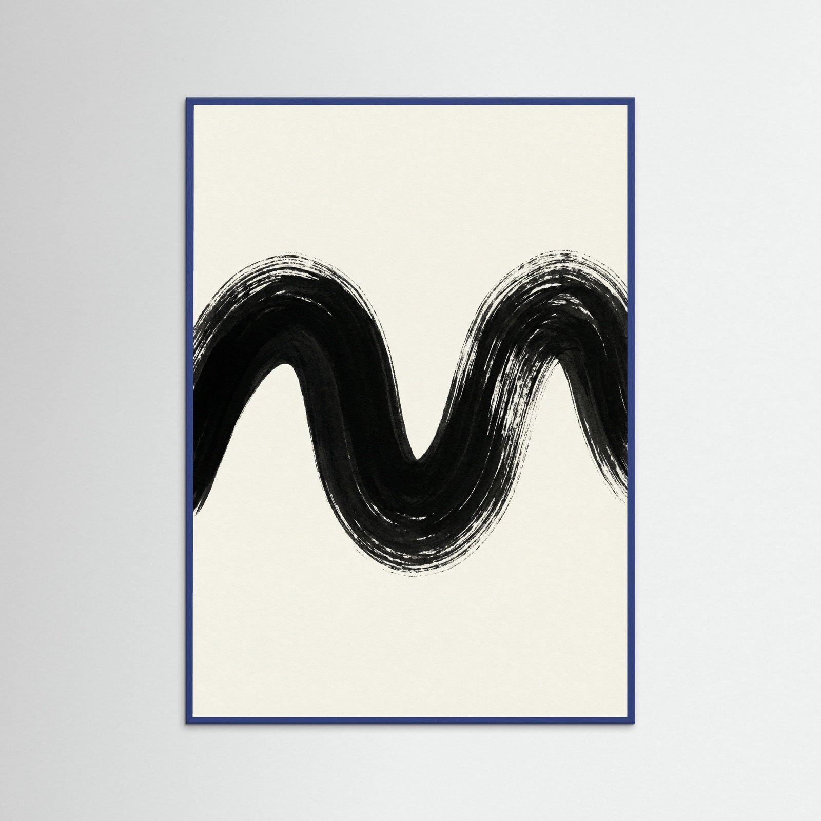 Blue Wood Zen Strokes