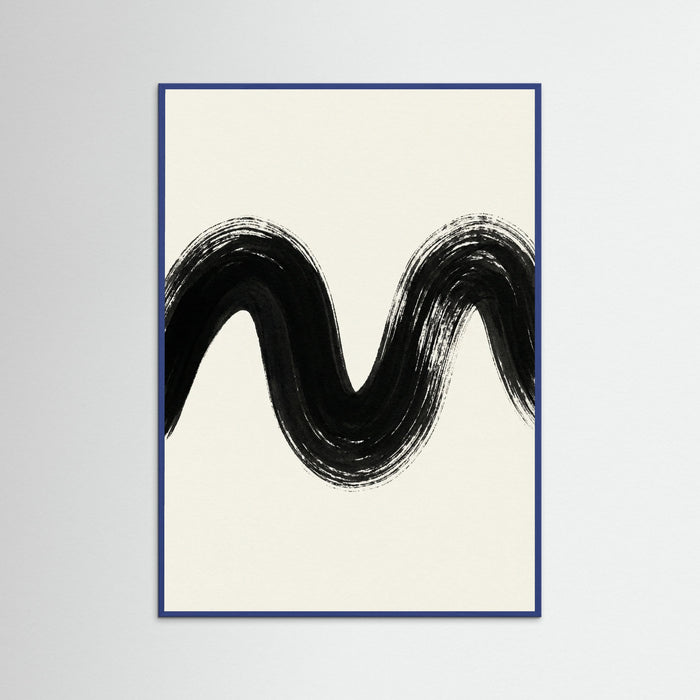 Blue Wood Zen Strokes