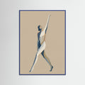 Blue Wood Zodiac Capricorn Pose