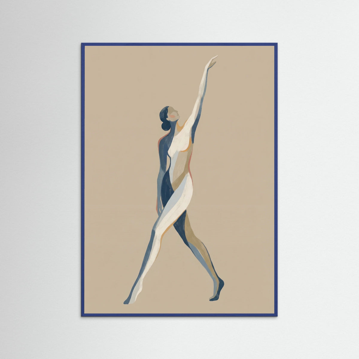 Blue Wood Zodiac Capricorn Pose