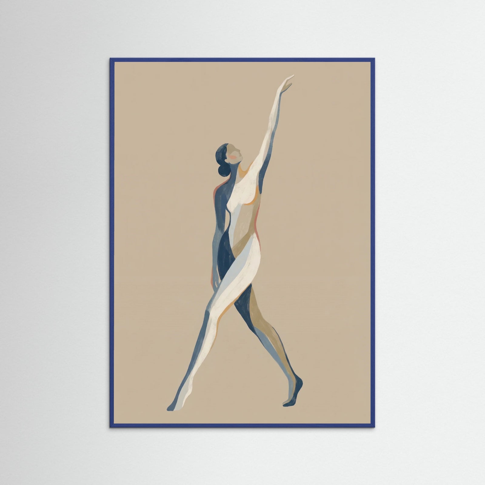 Blue Wood Zodiac Capricorn Pose