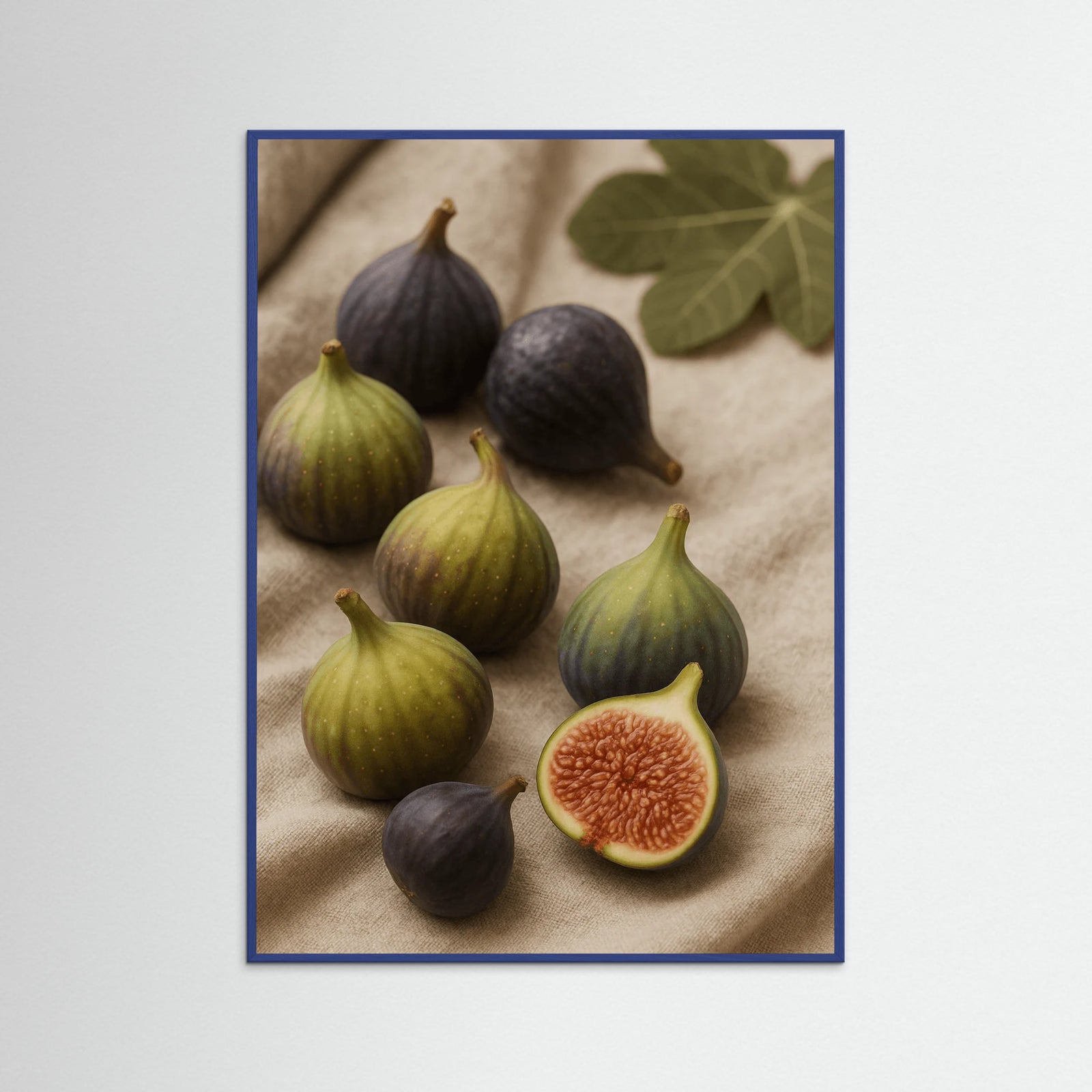 Blue Wood photo Figs on Cloth