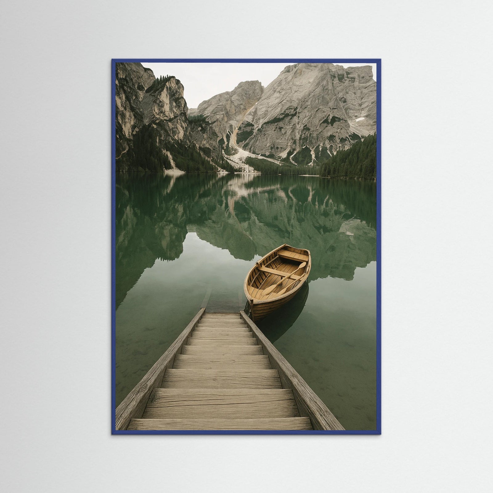 Blue Wood photo Mountain Lake