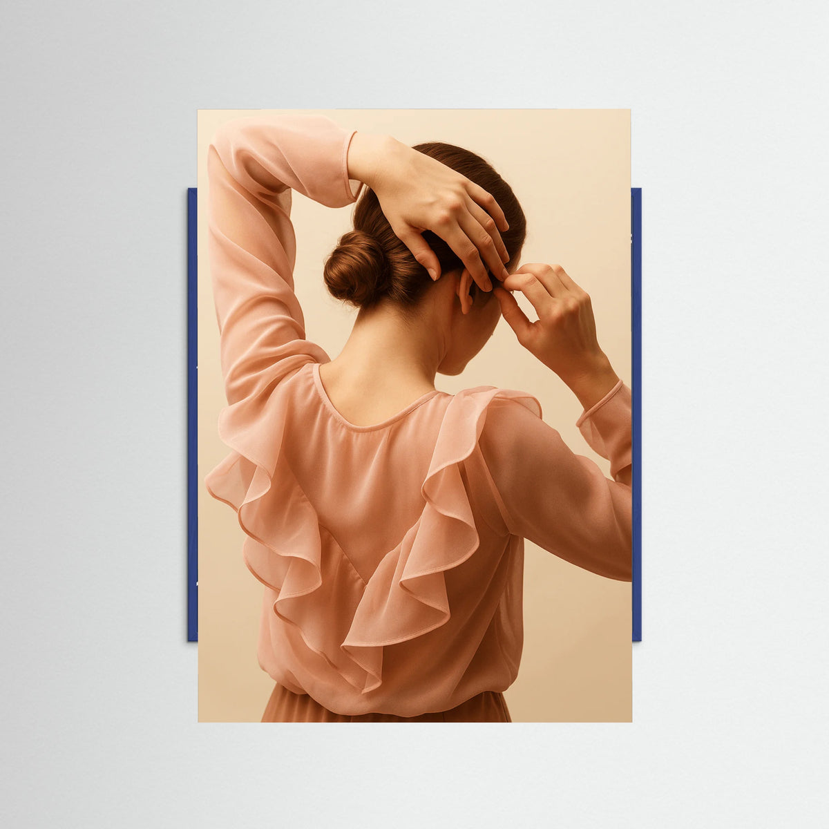 Blue Wood photo Pink Silhouette