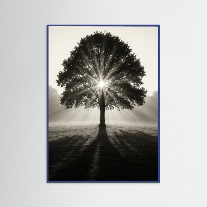 Blue Wood photo Sunlit Tree