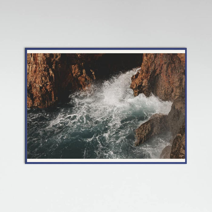 sea waves and rocks Poster – plakat og kunsttryk