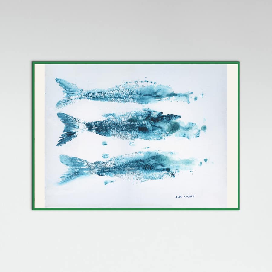 202 3xfish Poster – Poster und Kunstdruck