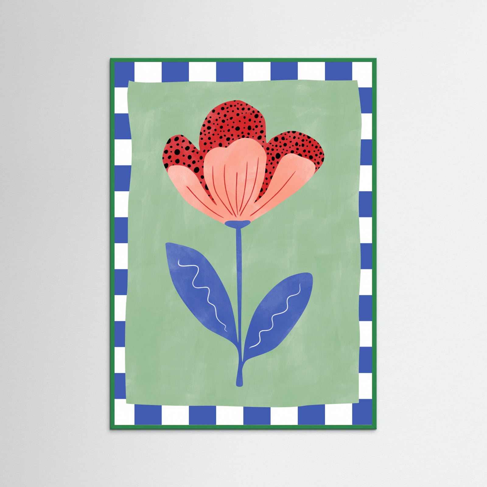 Green Wood Abstract Composition No. 23 Poster