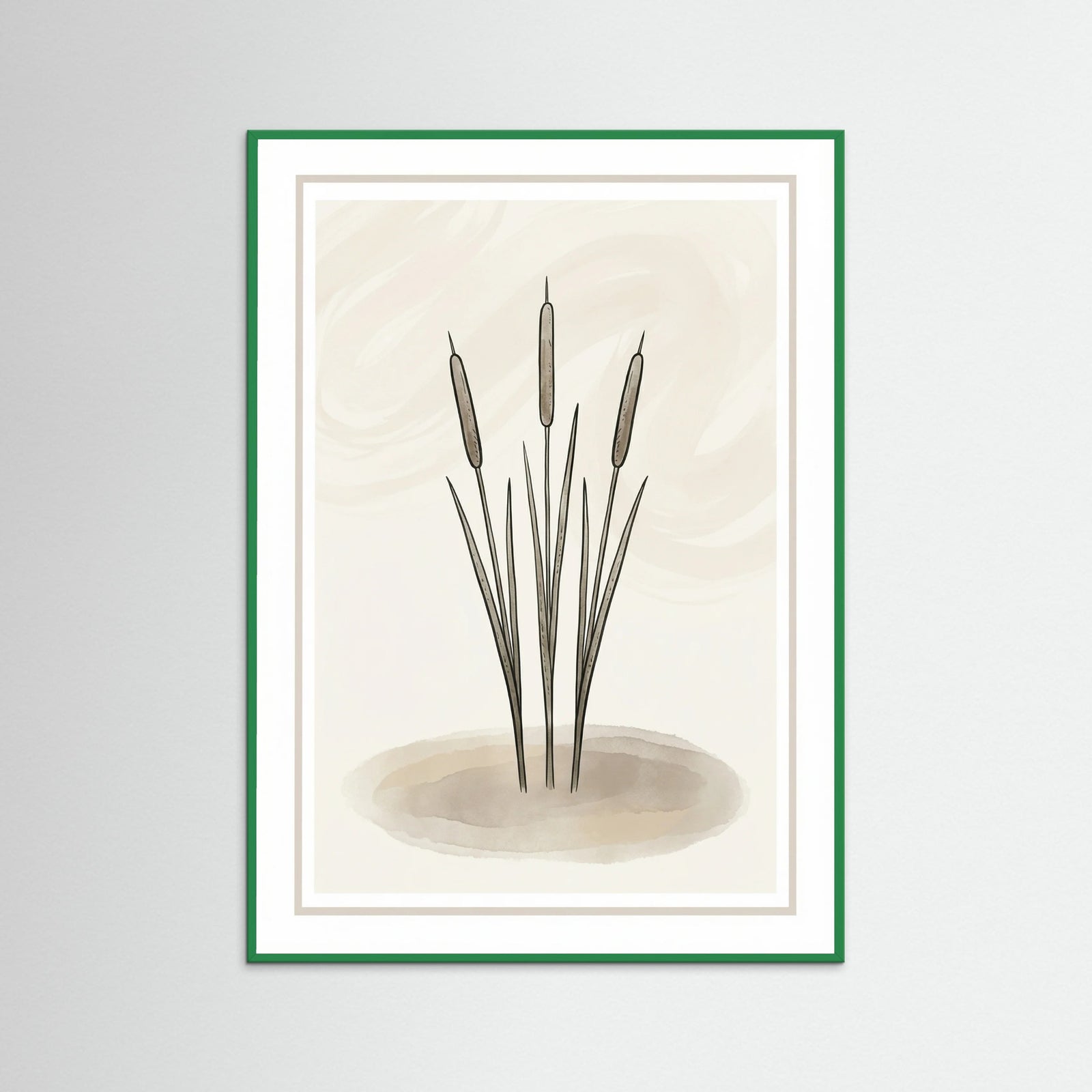 Green Wood Abstract Baobab