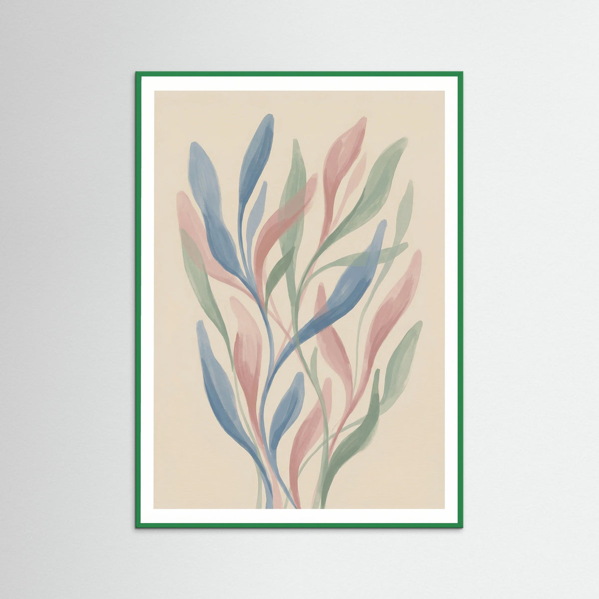 Green Wood Abstract Botanicals