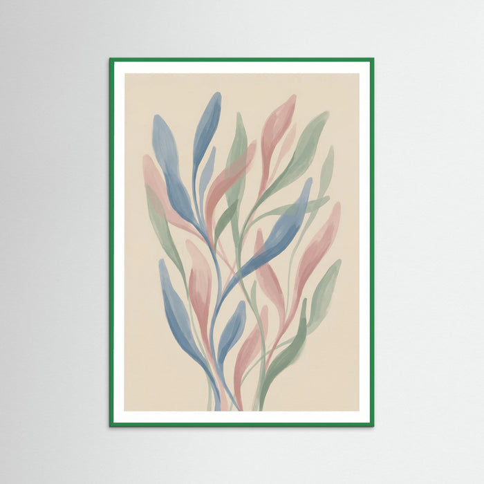 Green Wood Abstract Botanicals