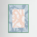 Green Wood Abstract Brush Strokes 98A Poster